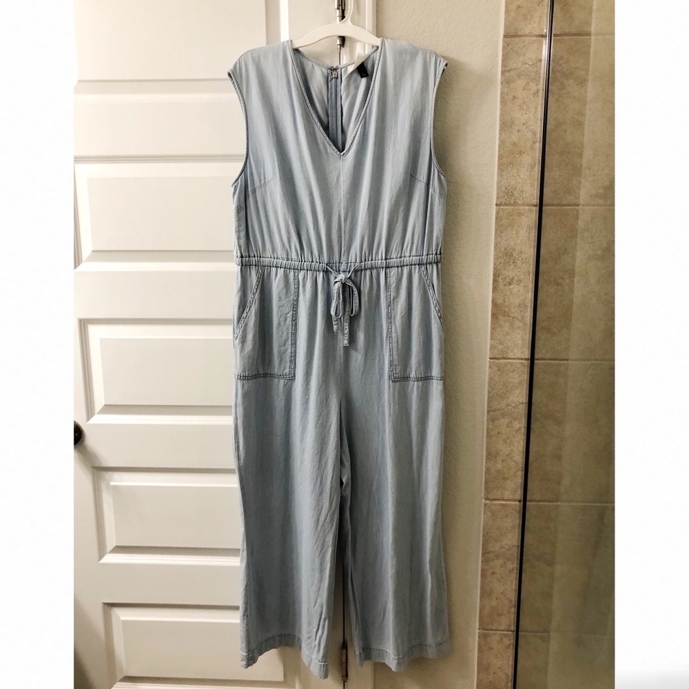 Chambray Denim Jumpsuit